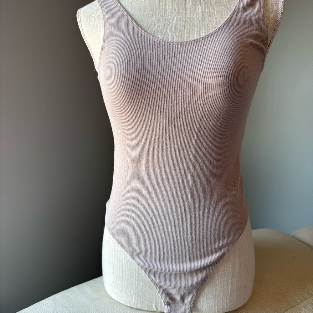 Streetwear Society Soft Pink Ribbed Bodysuit